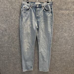 & Other Stories Jeans Womens 28 Blue Tapered Leg High Waist Denim Light Wash